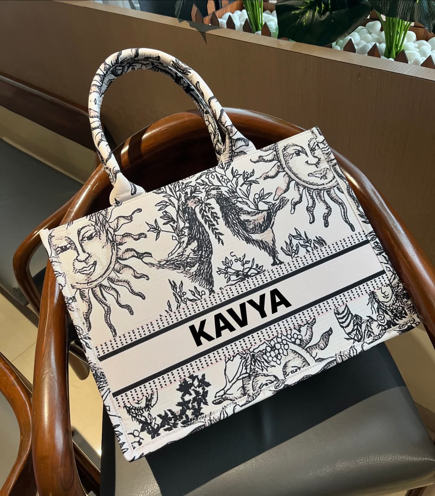 Celestial Charm Monochrome Bag