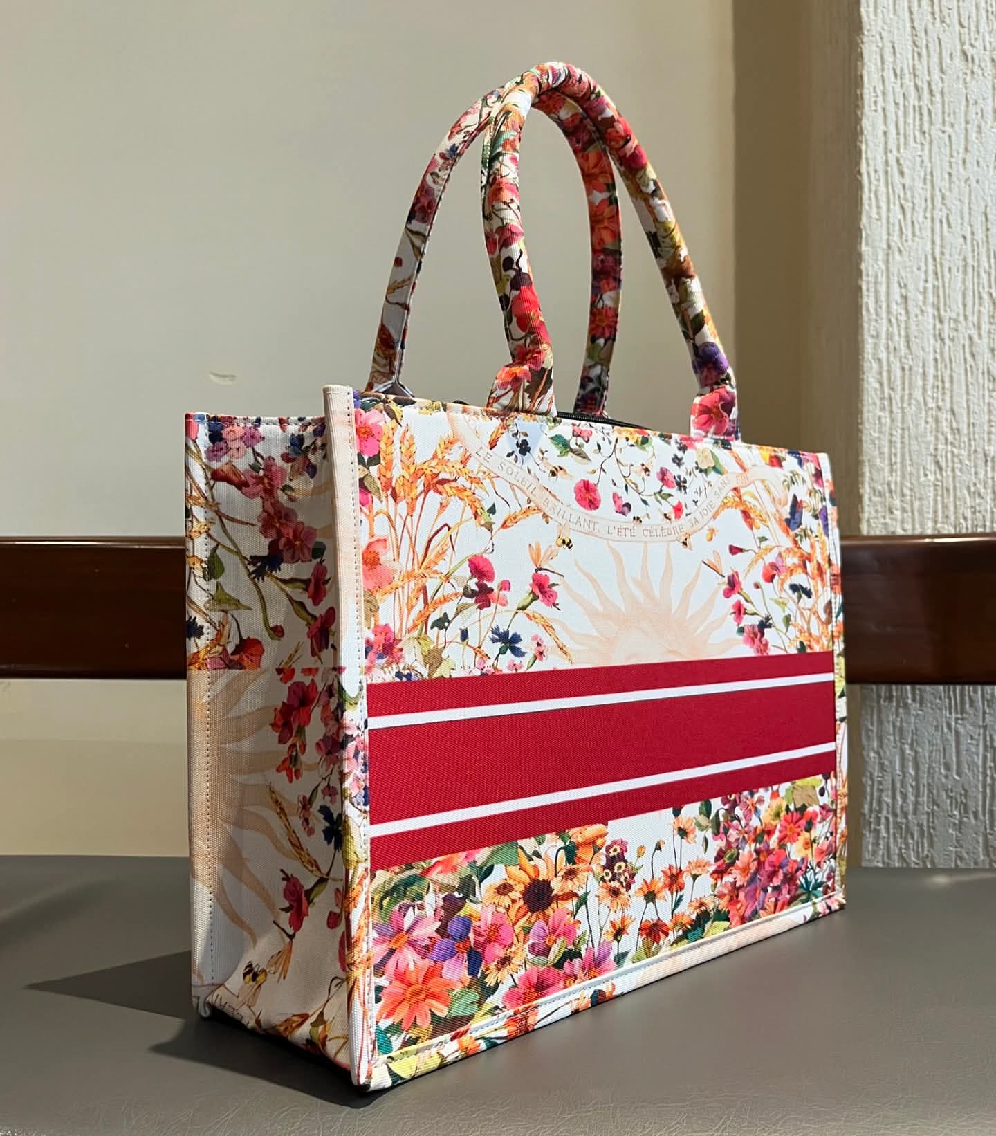 Bloom Luxe Floral cotton Canvas Bag
