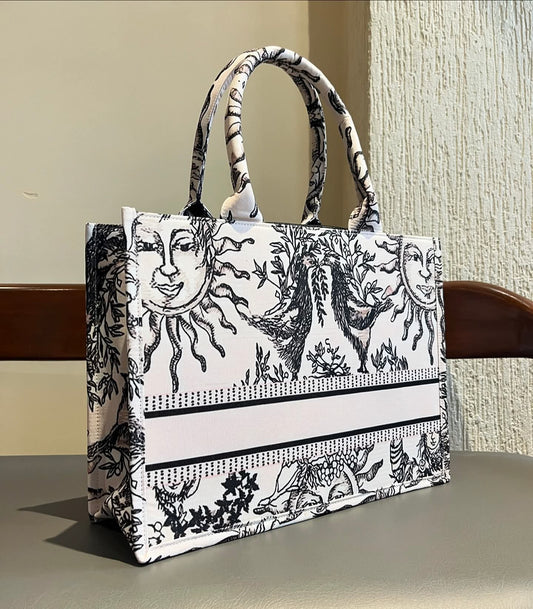 Celestial Charm Monochrome  Bag