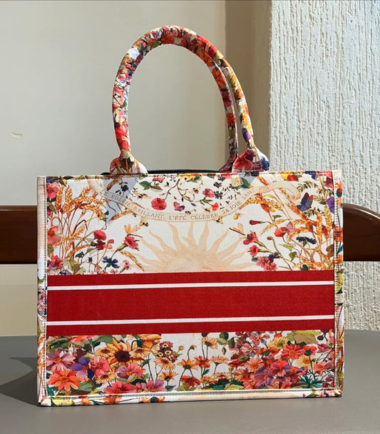 Bloom Luxe Floral cotton  Canvas  Bag