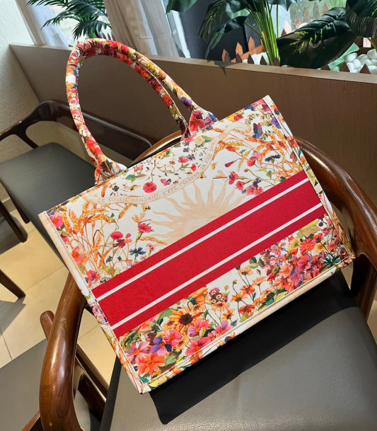 Bloom Luxe Floral cotton  Canvas  Bag