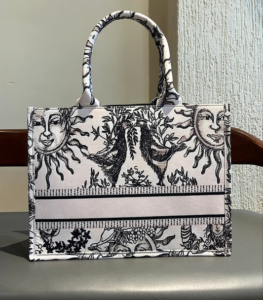 Celestial Charm Monochrome  Bag